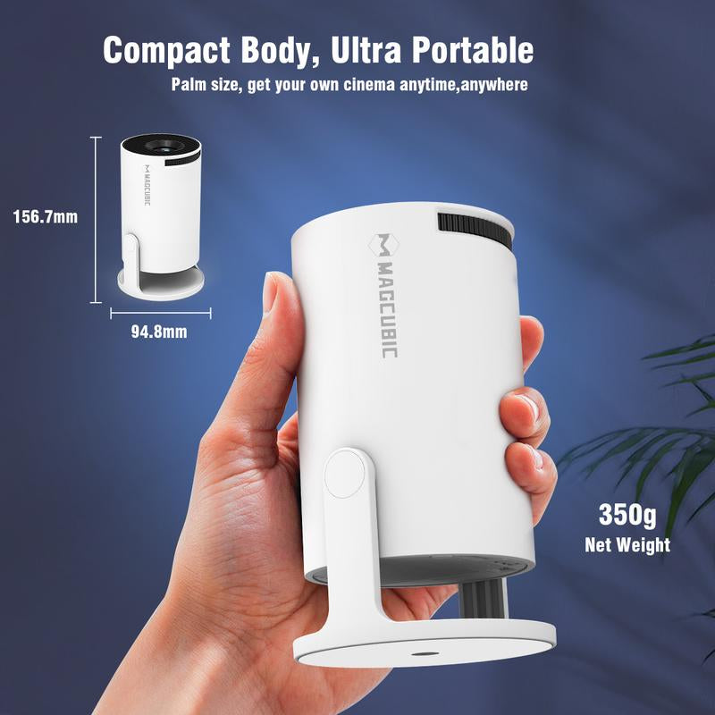 [US Warehouse] Magcubic Hy300Pro Projector 290ANSI Dual Wifi6 8K 4K Decode Auto Keystone Correction Wireless BT5.4 130"Screen 1280*720P Built-In Speaker Allwinner H726 180° Rotatable Mini Portable Home Cinema Outdoor Audio Gift