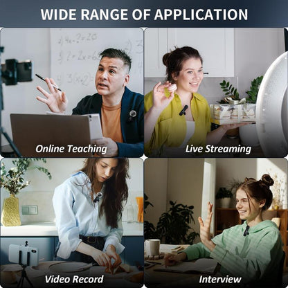 2 Mini Microphones with Clearer Audio for Video Recording, Interview, Vlog，Noise Reduction Device Noise Cancellation Stereo Wireless Vlogging Tools Handheld Mic Microfono Minimic